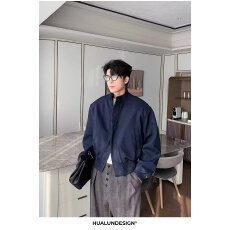 批发立领纽扣宽松款外套 时尚百搭<b class='q'>休闲</b>风卫衣