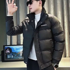 批发立领字母印花短款<b class='q'>棉衣</b>保暖时尚有型