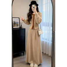 批发针织毛衣连衣裙子女装秋冬季2026新款高级感韩系穿搭内搭长裙套装