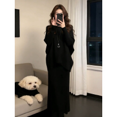 批发小香风法式针织毛衣套装连衣裙子女秋冬2026新款早<b class='q'>春</b>巨好看一整套