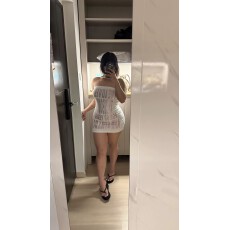批发字母标语重工烫钻紧身辣妹美式性感超弹<b class='q'>塑</b><b class='q'>身</b>抹胸裙