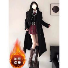 批发加绒加厚毛呢外套女<b class='q'>中长款</b>2026新款冬季高级感小个子羊绒呢子大衣