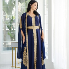 批发外贸中东<b class='q'>欧美</b>阿拉伯穆斯林女装连衣裙<b class='q'>长裙</b>优雅迪拜时尚套装