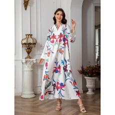 批发中东跨境穆斯林女装长袍<b class='q'>欧美</b>速卖通外贸连衣裙民族风镶钻