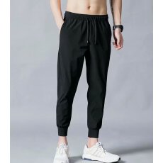 百搭休闲裤男宽松束脚休闲裤2025潮男束脚裤子百搭ins港风潮男裤