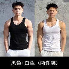 粗螺纹背心男士夏季健身修身无袖薄款紧身背心运动训练酒高弹背心