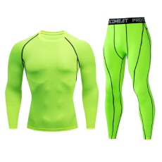 健身套装男训练打底弹力吸汗速干紧身衣训练篮球足球运动跑步套装