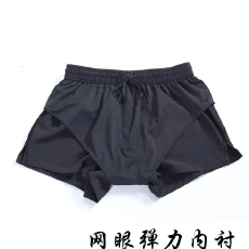 批发专业马拉松跑步短裤运动速干男女田径短裤体育生训练裤双层三分裤