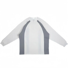 批发2025男长袖t恤秋季打底衫长袖纯色秋季港风印花宽松潮流上衣