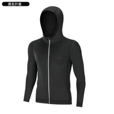 批发运动<b class='q'>男</b>跑步装备健身衣服晨跑篮球田径体育训练高弹紧身速干衣