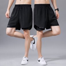 批发<b class='q'>短裤</b>男夏季透气五分裤子青春时尚潮牌微弹宽松男生运动<b class='q'>休闲</b>裤