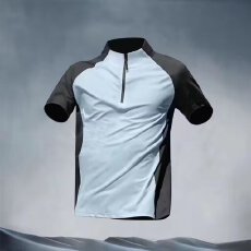 批发新款男士翻领短袖t恤中年有领男装上衣服休闲POLO衫