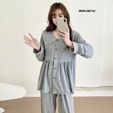 批发<b class='q'>春</b>秋季新款孕产妇喂奶衣产前产后出院服家居服套装