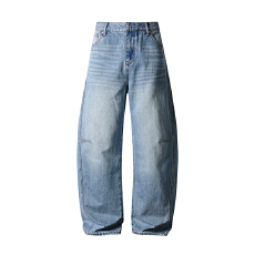 批发HB studio's jeans 2026新款蓝色宽松香蕉裤（小弯刀）<b class='q'>牛仔裤</b>男