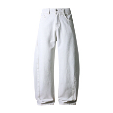 批发HB studio's jeans 2026新款象牙白宽松香蕉裤（小弯刀）<b class='q'>牛仔裤</b>男