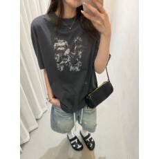 批发oker章壳儿<b class='q'>正品</b>~西高地圆领短袖T恤韩国春夏百搭宽松休闲上衣