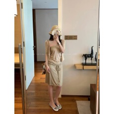 批发e go studio 蕾丝抹胸+中袖<b class='q'>开衫</b>冰感软糯纸片人显瘦纯欲两件套女