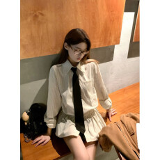 批发大码时尚通勤<b class='q'>条纹</b>长袖衬衫女春季胖mm显瘦宽松高级感衬衣收腰上衣