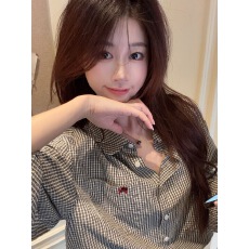 批发刺绣小狗慵懒风衬衫春秋休闲百搭长袖休闲气质小个子衬衣宽松外套