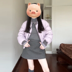 批发灰色内搭高领针织套装女2026新款秋冬季韩系一整套ootd穿搭短裙子