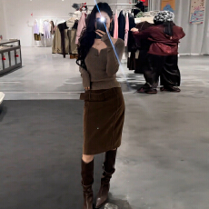 批发韩系复古巨好看连衣裙套装女秋冬高级感针织衫半身裙穿搭配一整套