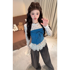 批发富家千金小个子穿搭套装2026秋冬季仿羊羔毛绒<b class='q'>马甲</b>上衣裤子三件套