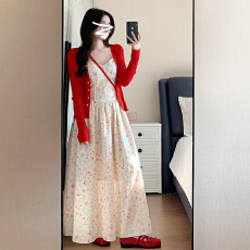 批发法式海边度假风白色吊带<b class='q'>连衣裙</b>子女早夏季小个子气质蓬蓬花苞短裙