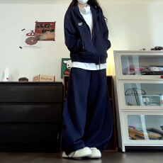 批发早春慵懒松弛感穿搭一整套2026新款粉色<b class='q'>卫衣</b><b class='q'>外套</b>长裤子两件套装女