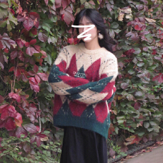 批发今年流行爆款费尔岛套头毛衣女早春季2026新款内搭加厚针织衫上衣