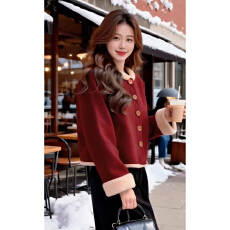 批发新年战袍新中式国风红色连衣裙女秋<b class='q'>冬</b>2026新款穿搭一整套长裙套装