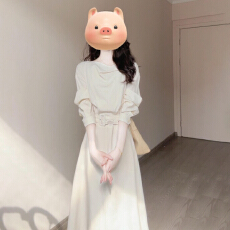 批发法式高级感荡领连衣裙子女早<b class='q'>春</b>2026新款气质绝美漂亮收腰显瘦长裙