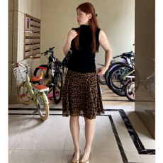 批发气质辣妹针织无袖上衣连衣裙女2026<b class='q'>新款</b>早春套装豹纹<b class='q'>半身裙</b>两件套