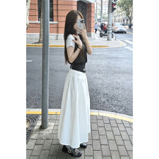 批发法式<b class='q'>白色</b>半身<b class='q'>连衣裙</b>子女夏季2026年新款超火独特漂亮早春漂亮套装