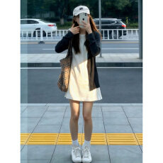 批发法式白色无袖背心连衣裙女2026新款春<b class='q'>夏季</b>韩系小个子叠穿<b class='q'>短裙</b>套装