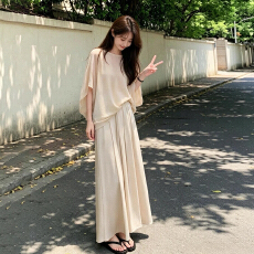 批发独特漂亮巨好看气质绝美韩系穿搭套装<b class='q'>连衣裙</b>子女夏季2026新款长裙