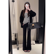 批发韩系高级感出片漂亮穿搭一套装女早秋新款开衫吊带<b class='q'>背心</b><b class='q'>裤</b>子三件套