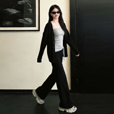 批发韩系高级感出片漂亮穿搭一套装女早秋新款开衫吊带<b class='q'>背心</b><b class='q'>裤</b>子三件套
