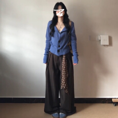 批发早秋通勤女装穿搭一整套针织开衫吊带阔腿裤秋季休闲套装