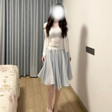 批发白色针织开衫半身连衣裙小个子女2026新款早秋季韩系穿搭一整套装