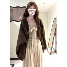 批发韩系慵懒风<b class='q'>套装</b>女秋冬季针织毛衣外套吊带抹胸内搭垂感长裤三件套