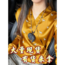 批发新中式黄色小马印花上衣女独特漂亮改良国风<b class='q'>唐装</b>掐腰系带<b class='q'>汉服</b>小衫