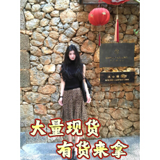 批发多巴胺透氧2026新纯欲慵懒感黑色半高领针织背心<b class='q'>豹纹</b>半身裙套装