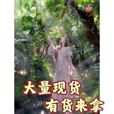 批发MOSS STUDIO瑃时柔光法式浪漫v领拼接花边人丝上衣+半裙套装