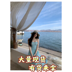 批发2026<b class='q'>欧美</b>纯色抹胸长裙性感气质收腰显瘦风琴百褶优雅裙子