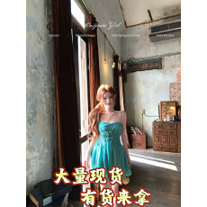批发Catyears猫年05.13满减+新品95折坠入秘境~森系抹胸<b class='q'>蓬蓬</b>裙女