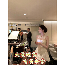 批发LeafTing古堡麻绣重工刺绣亚麻天丝吊带<b class='q'>连衣裙</b><b class='q'>宫廷</b>风设计感