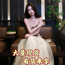 批发木子李的李晚光映花轻奢氛围感拼接刺绣收腰上衣网纱半身裙套装