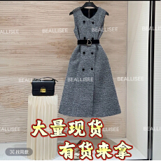 批发宠粉价秋冬新款无袖显瘦国风<b class='q'>时尚</b>宽松连衣裙W-A