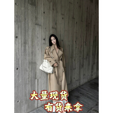 批发5werkwen 权杖风衣 双排扣大衣女春<b class='q'>夏</b>中长款气质翻领系带春秋外套