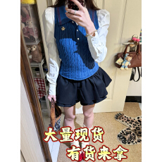 批发超好看毛衣<b class='q'>衬衫</b><b class='q'>连衣裙</b>女秋冬季2026新款小个子香风miu系穿搭套装